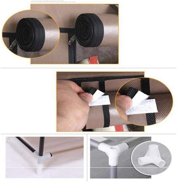Shoe rack with cover